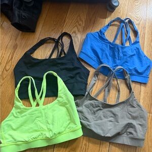Assortment of lululemon energy sports bras